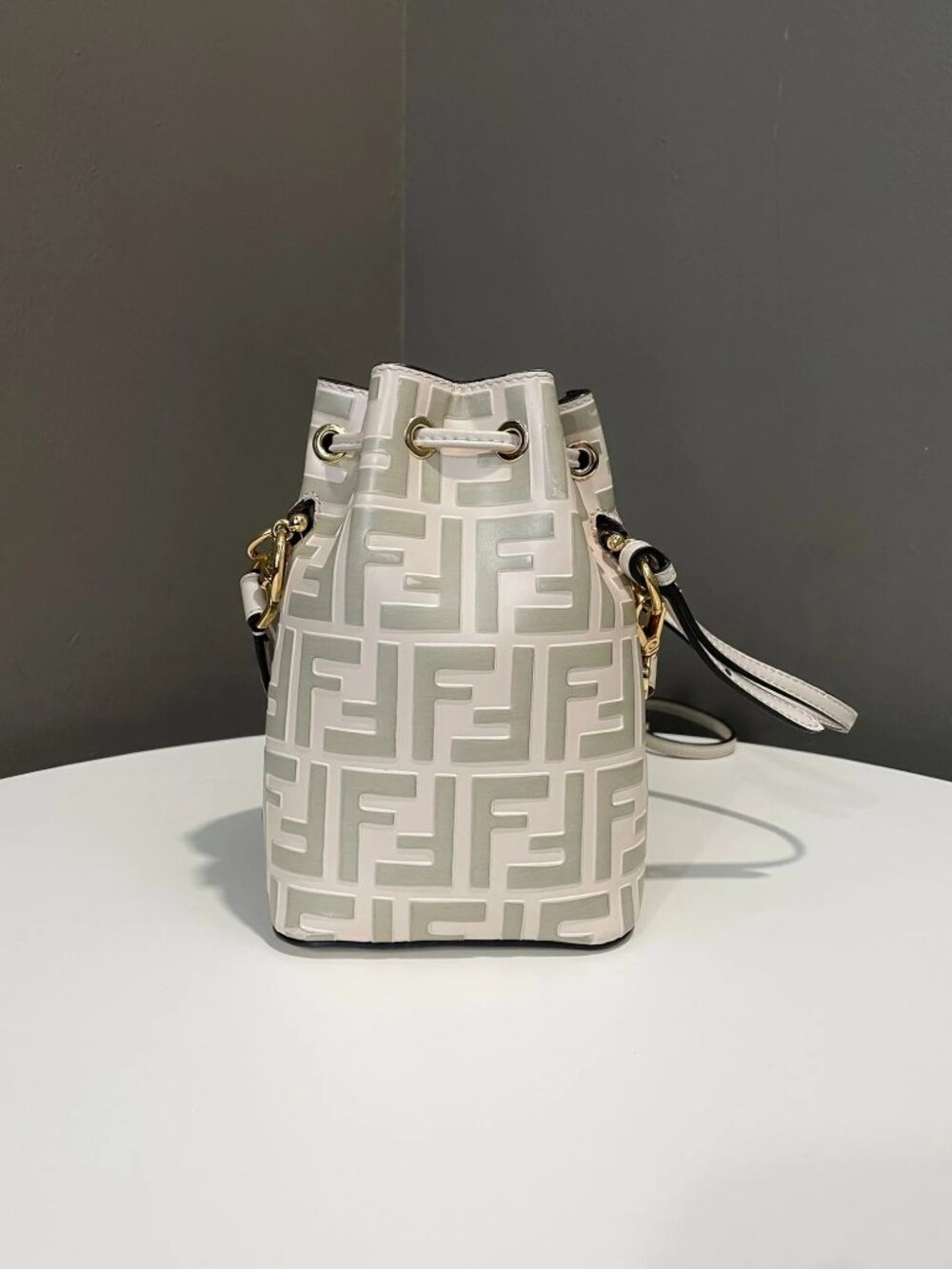 Fendi Mon Tresor Mini-Bag Grey / Beige - Picture 6 of 6
